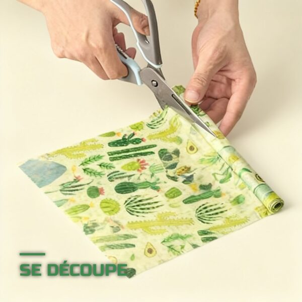 Emballage Alimentaire Cire d'Abeille Réutilisable