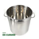 Faitout Marmite Inox Grande Capacité avec Couvercle et Poignées