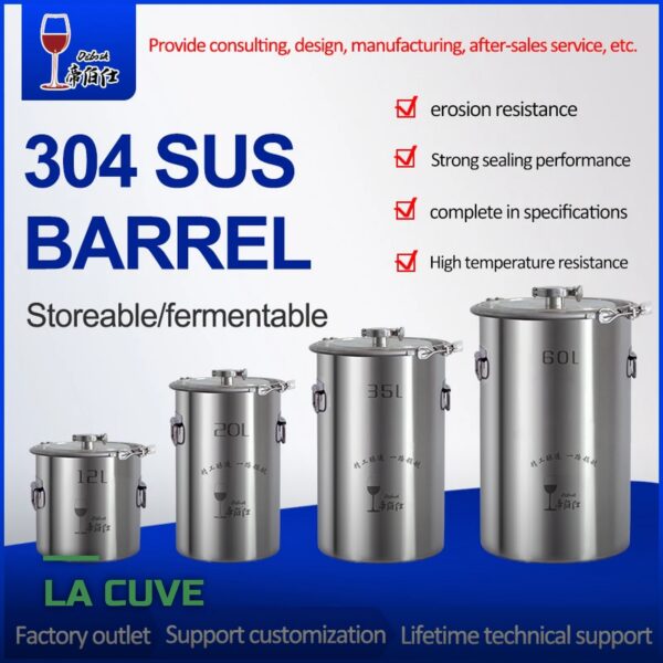 Fermenteur de Brassage en Inox 35L pour Brassage Maison