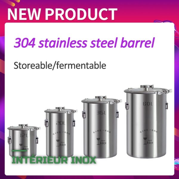 Fermenteur de Brassage en Inox 35L pour Brassage Maison