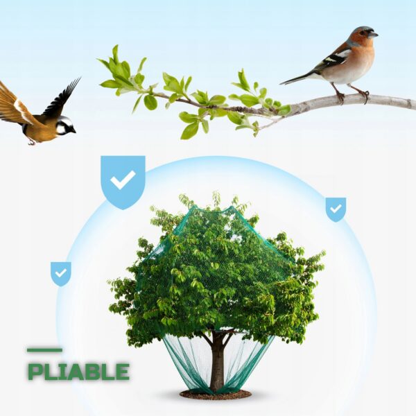 Filet Anti-Oiseaux pour Jardin et Arbres Fruitiers
