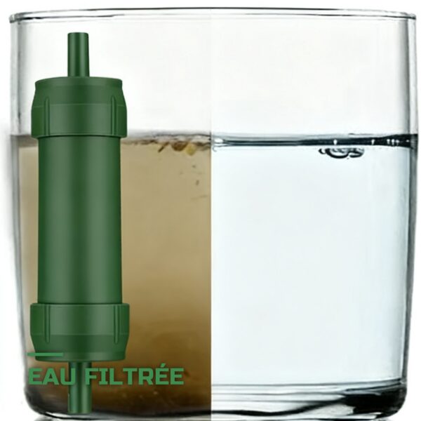 Filtre à Eau de Survie Paille Filtrante Portable
