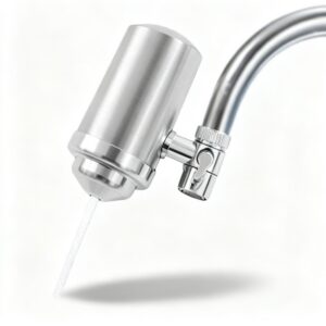 Filtre à Eau sur Robinet en Inox 304 avec Cartouche Céramique