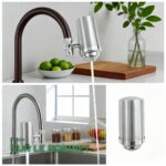 Filtre à Eau sur Robinet en Inox 304 avec Cartouche Céramique