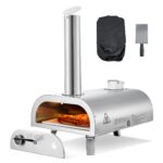 Four à Pizza Portable au Bois 12 Pouces avec Thermomètre