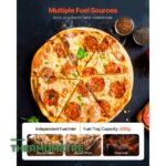 Four à Pizza Portable au Bois 12 Pouces avec Thermomètre
