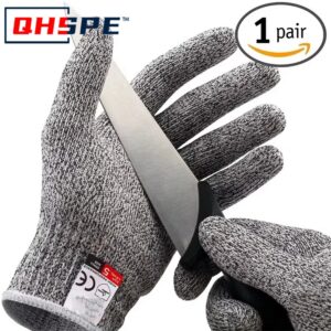 Gants Anti-Coupure Niveau 5 HPPE Résistants Cuisine & Bricolage
