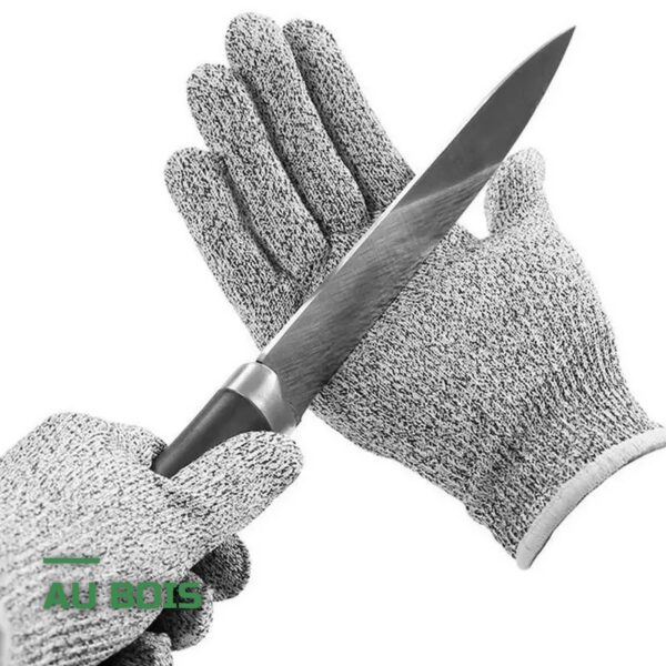 Gants Anti-Coupure Niveau 5 HPPE Résistants Cuisine & Bricolage