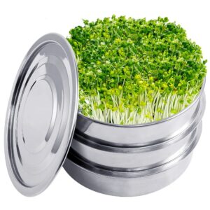 Germoir à Graines Germées en Inox à 3 Étages pour Micro-Légumes