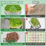 Germoir à Graines Germées en Inox à 3 Étages pour Micro-Légumes