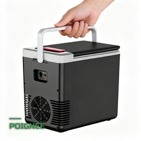 Glacière Électrique 12V et 220V 10L Froid et Chaud Portable