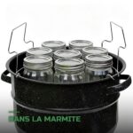 Grille de Mise en Conserve en Inox pour Stérilisation Vapeur