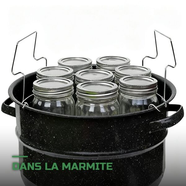 Grille de Mise en Conserve en Inox pour Stérilisation Vapeur