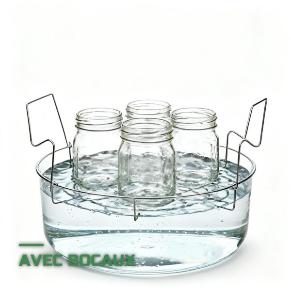 Grille de Mise en Conserve en Inox pour Stérilisation Vapeur