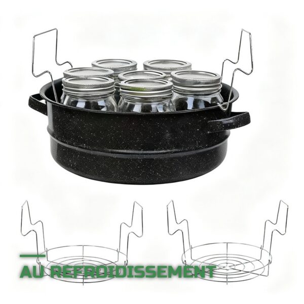 Grille de Mise en Conserve en Inox pour Stérilisation Vapeur