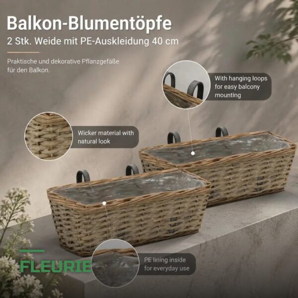 Jardinière de Balcon sur Rambarde