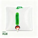 Jerrican d'Eau Pliable 20L avec Robinet Anti-Fuite et Poignée