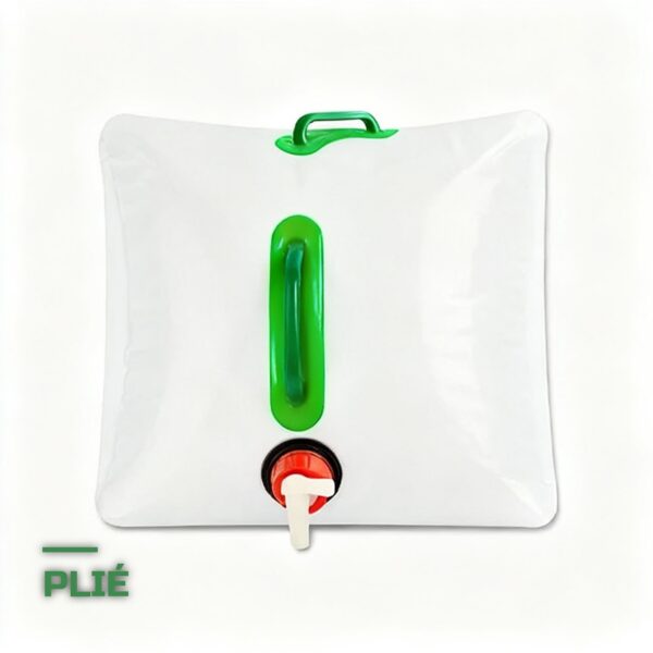 Jerrican d'Eau Pliable 20L avec Robinet Anti-Fuite et Poignée