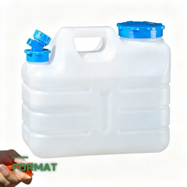 Jerrican d'Eau Rigide 11L avec Robinet Bidon de Stockage Potable