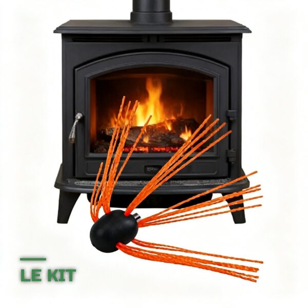 Kit de Brosses de Ramonage Rotatives à Tête Flexible pour Perceuse
