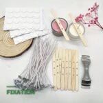 Kit de Fabrication de Bougies Mèches en Coton & Supports