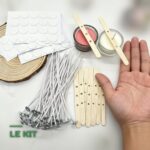 Kit de Fabrication de Bougies Mèches en Coton & Supports