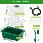 Kit de Germination Mini-Serre avec Dôme et Plateau de Semis