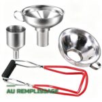 Kit de Mise en Conserve Entonnoirs et Pince à Bocaux en Inox