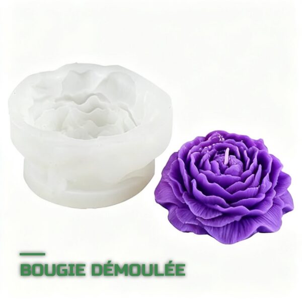 Kit de Moules à Bougies en Silicone 3 Tailles avec Mèches