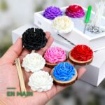Kit de Moules à Bougies en Silicone 3 Tailles avec Mèches