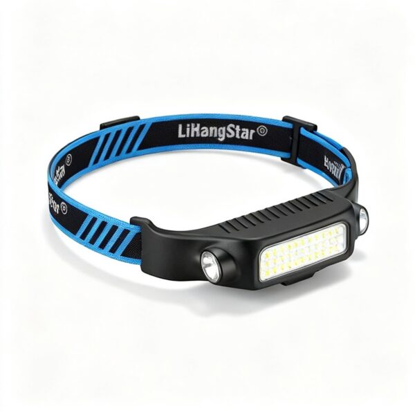Lampe Frontale COB Rechargeable 5 Modes