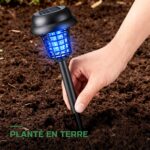 Lampe Solaire Anti-Moustiques de Jardin