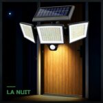 Lampe Solaire Murale 208 LED à Détecteur de Mouvement