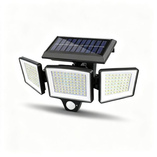 Lampe Solaire Murale 208 LED à Détecteur de Mouvement