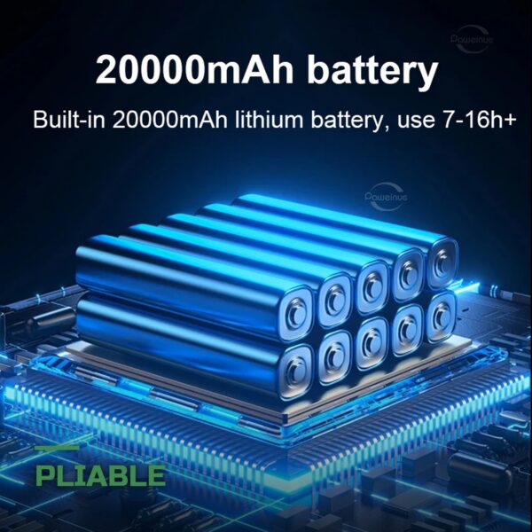 Lanterne Solaire de Camping 20000mAh Batterie & Aimant