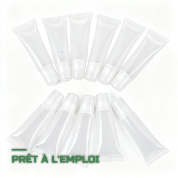 Lot de 10 Tubes Vides pour Baume à Lèvres Maison