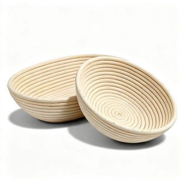 Lot de 2 Bannetons en Rotin Paniers de Pousse pour Pain Lot de 2 Bannetons en Rotin Paniers de Pousse pour Pain