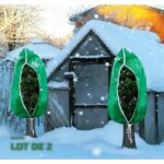 Lot de 2 Housses d'Hivernage Anti-Gel pour Plantes et Arbustes