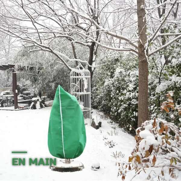 Lot de 2 Housses d'Hivernage Anti-Gel pour Plantes et Arbustes