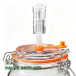 Lot de 2 Pots de Fermentation en Verre avec Valve et Poids
