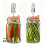 Lot de 2 Pots de Fermentation en Verre avec Valve et Poids