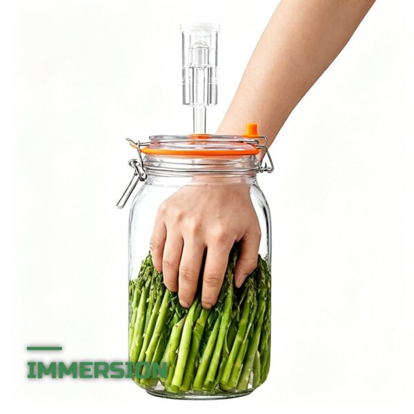 Lot de 2 Pots de Fermentation en Verre avec Valve et Poids