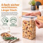 Lot de 24 Boîtes de Conservation Hermétiques Empilables pour Garde-Manger
