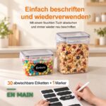 Lot de 24 Boîtes de Conservation Hermétiques Empilables pour Garde-Manger