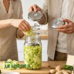 Lot de 3 Couvercles de Fermentation Inox avec Barboteur pour Bocaux