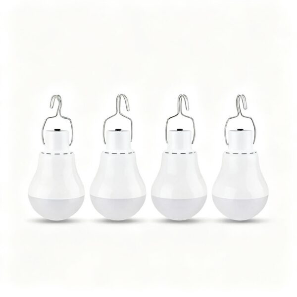 Lot de 4 Ampoules Solaires Suspendues Rechargeables de Camping Lot de 4 Ampoules Solaires Suspendues Rechargeables de Camping