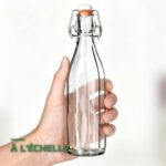 Lot de 6 Bouteilles en Verre 1L avec Bouchon pour Boissons et Fermentation