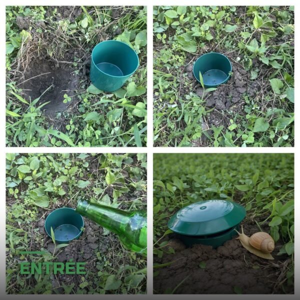Lot de Pièges à Limaces Réutilisables pour Potager