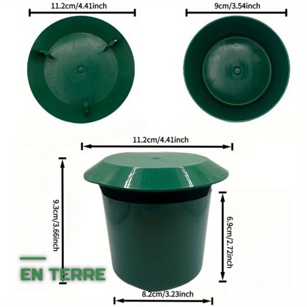 Lot de Pièges à Limaces Réutilisables pour Potager