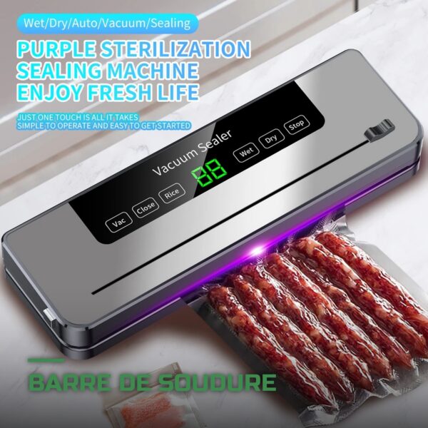 Machine à Emballer Sous Vide Alimentaire avec Sacs de Conservation